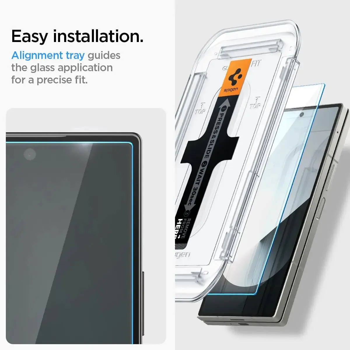 [2 Pack] Galaxy Z Fold 6 Tempered Glass EZ Fit