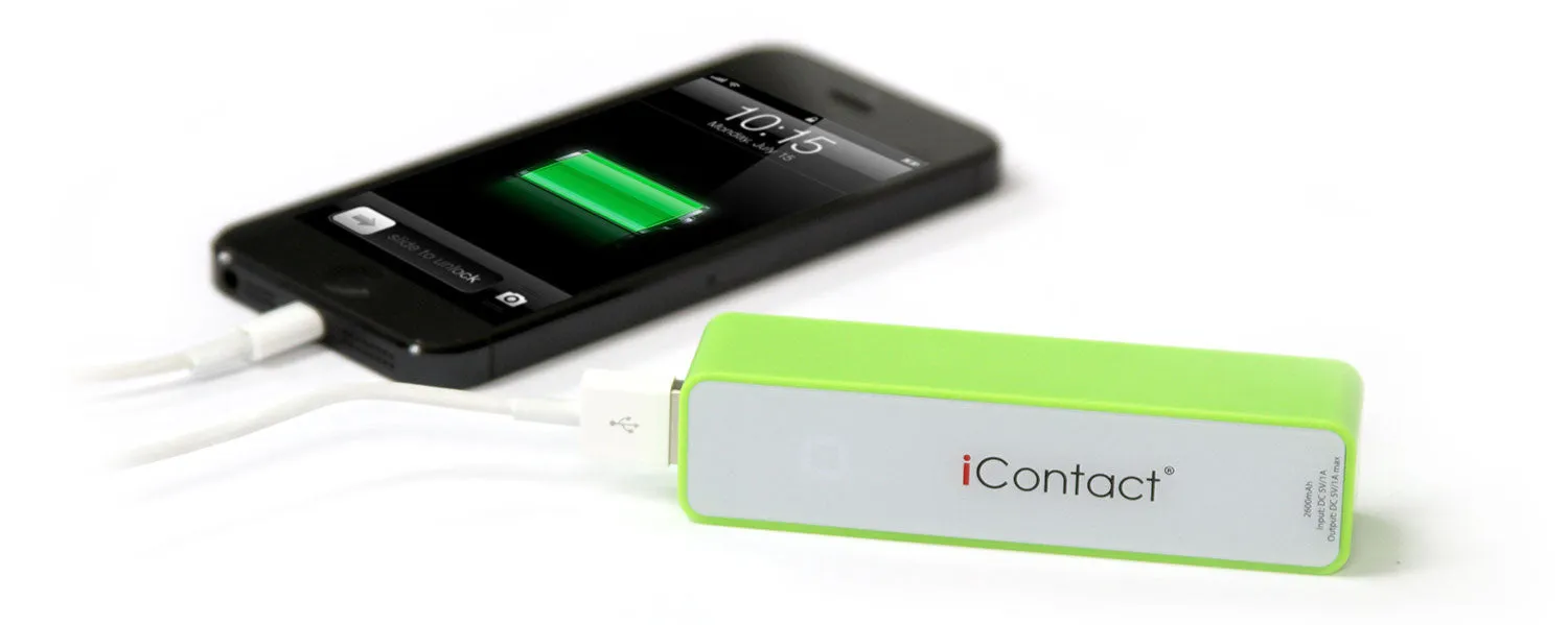 2600mAh Power Bank - Green