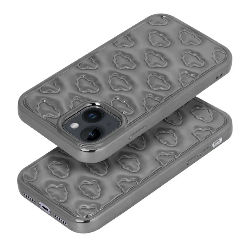 3D Cute Cloud Pattern Back Cover for Apple iPhone 15 Plus