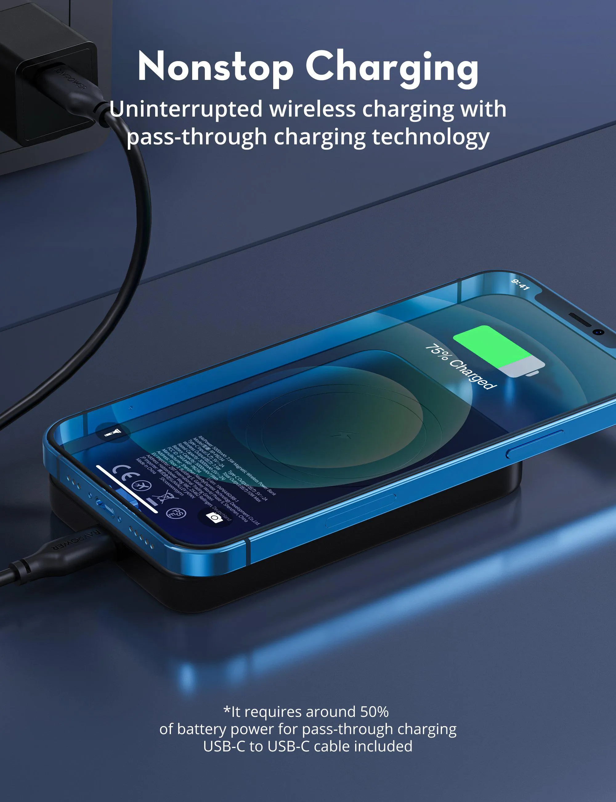 5000mAh Portable Ultra-Slim Wireless Charger