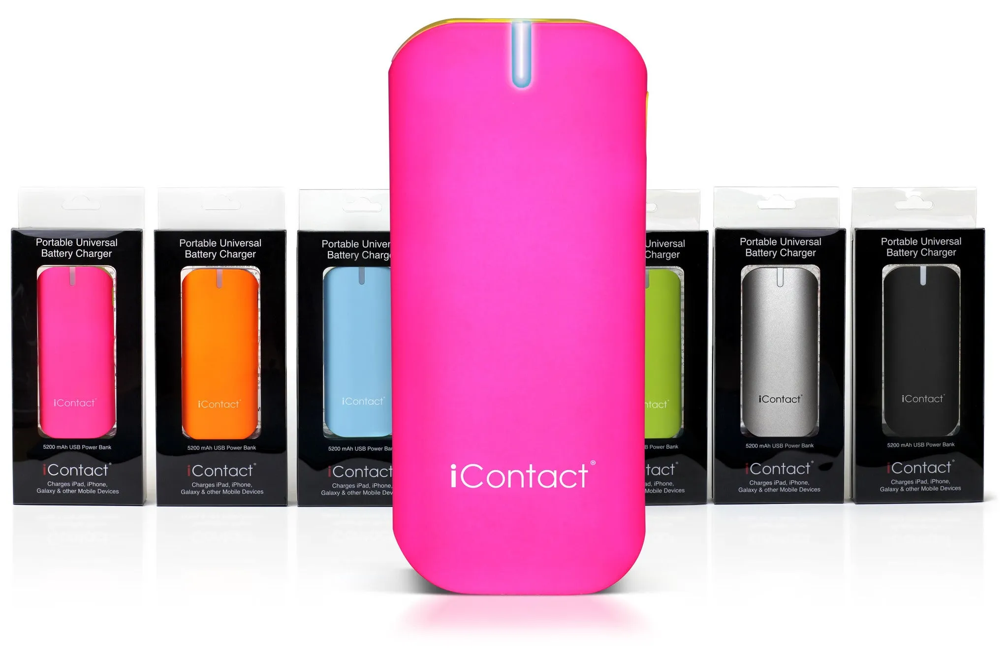 5200mAh Power Bank - Pink & Yellow