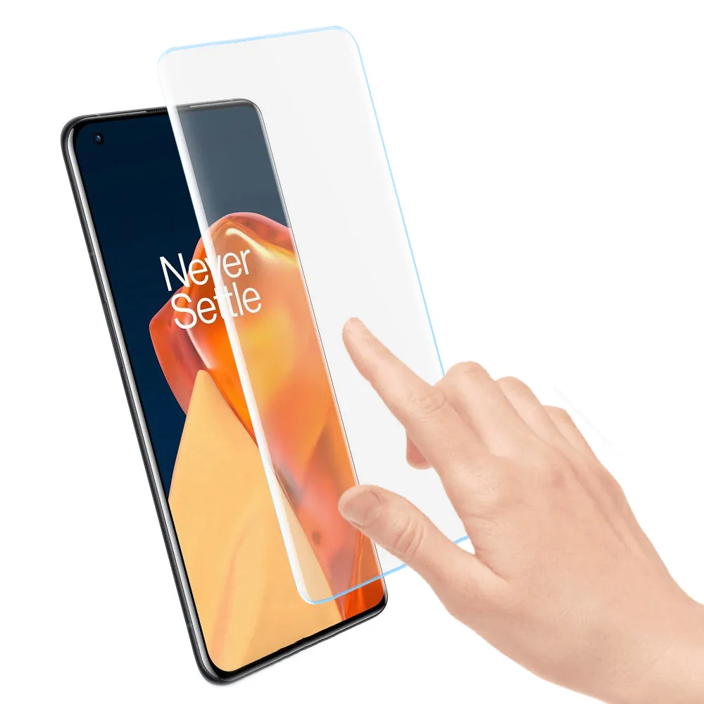 Advanced Border-less Full Coverage Curved UV OnePlus 9 Screen Protector Tempered Glass