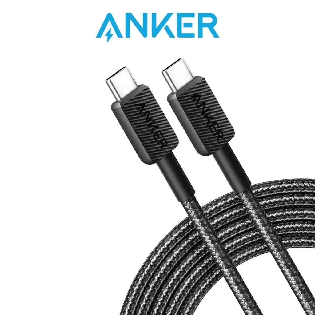 Anker 322 PowerLine USB C to USB C Braided 10ft/3m 60W Cable A81F7