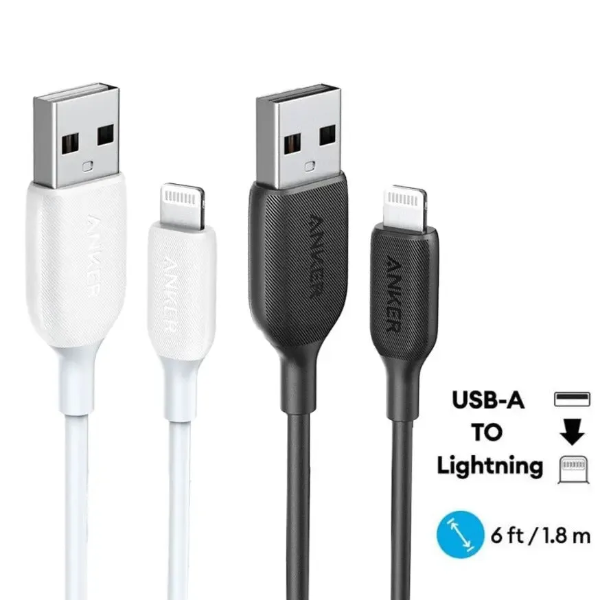 Anker PowerLine III USB A to Lightning Cable Fast Charging 6ft/1.8m Cable A8813