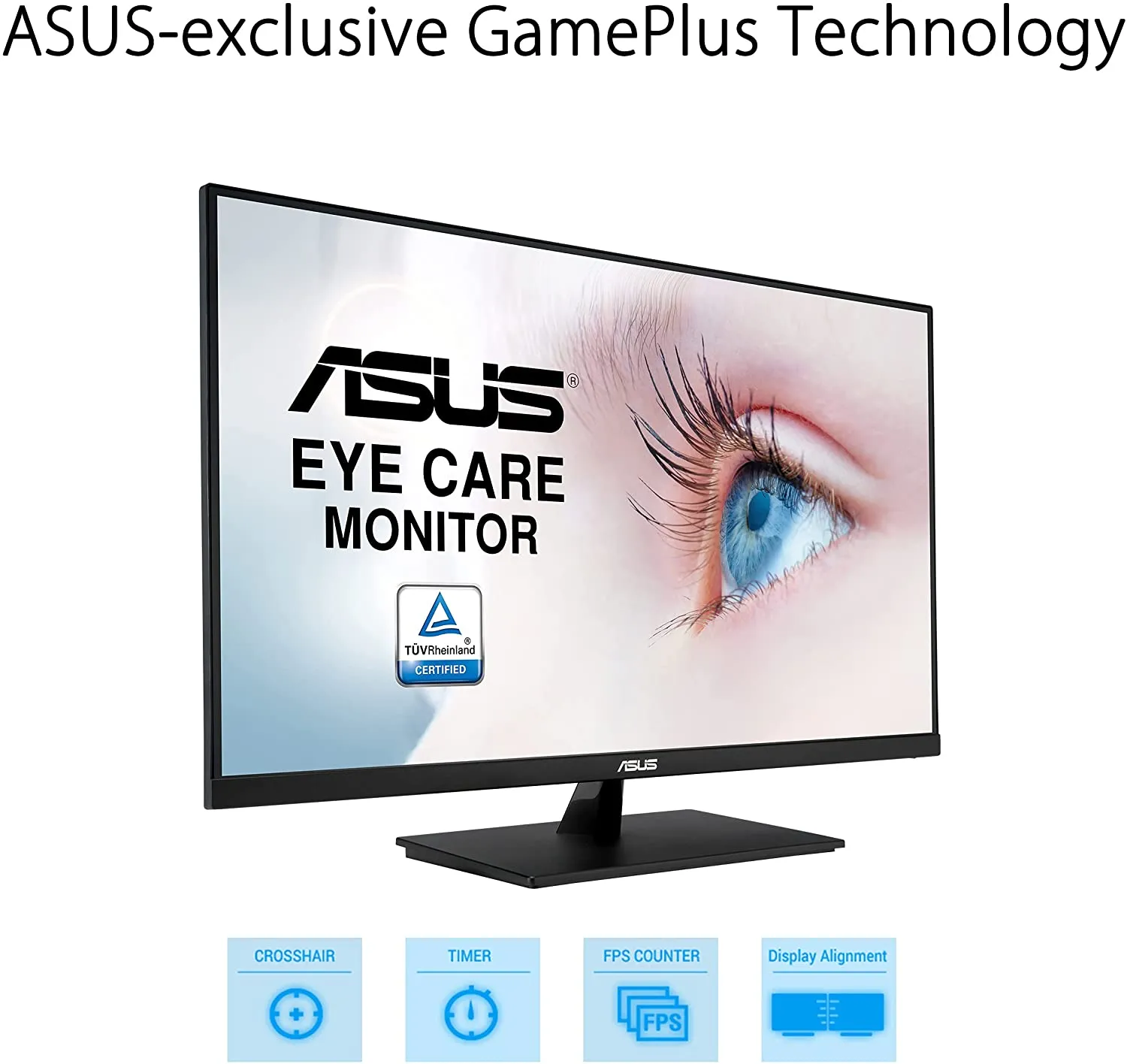 ASUS Monitor VP32AQ 31.5” 2K WQHD (2560 x 1440), IPS, 100% sRGB, HDR10, 75Hz, Speakers, Adaptive-Sync/FreeSync, Low Blue Light, Eye Care, VESA Mountable, Frameless, DisplayPort, HDMI, Tilt