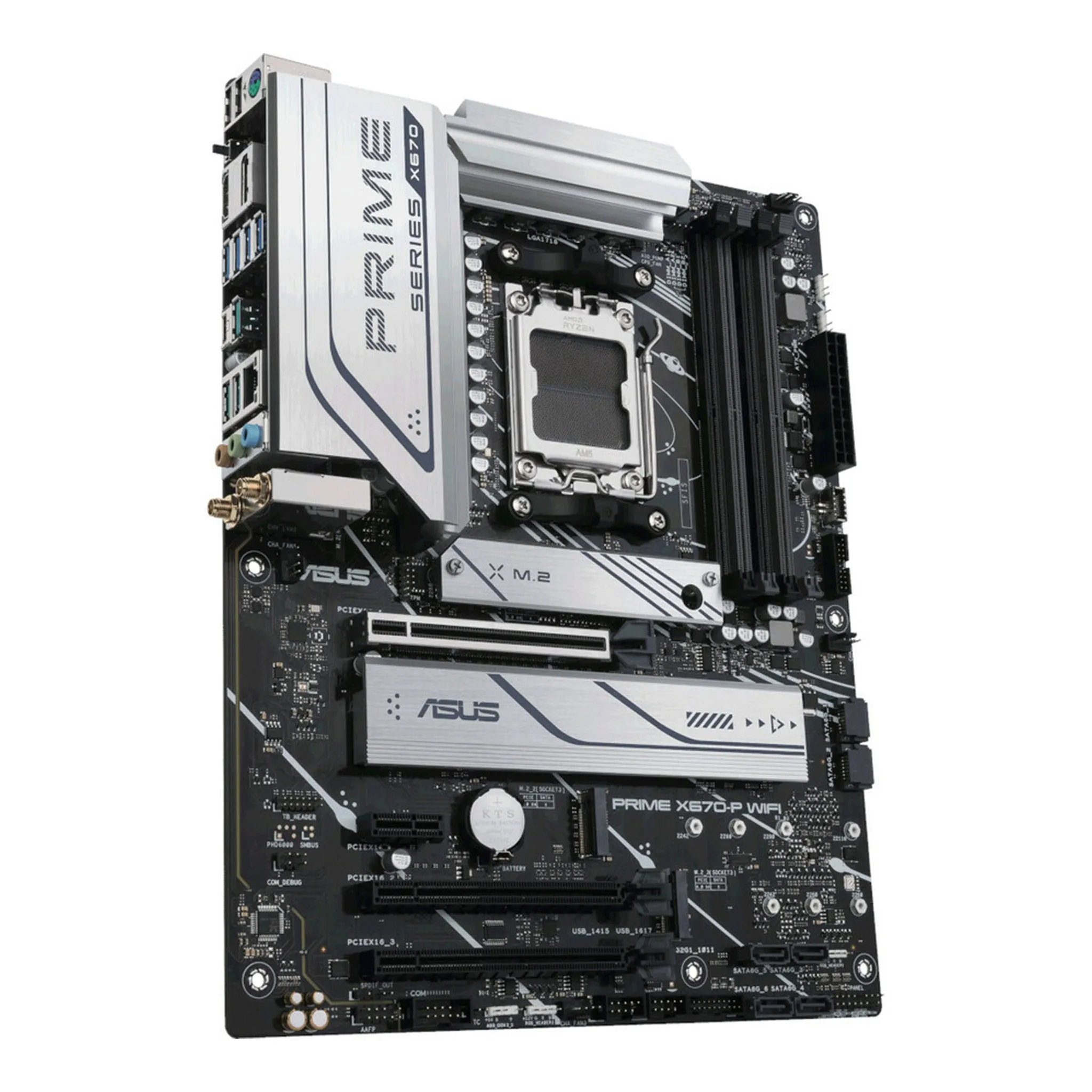 ASUS Prime X670-P WiFi 6 802.11ax AMD AM5 Ryzen ATX Desktop Motherboard