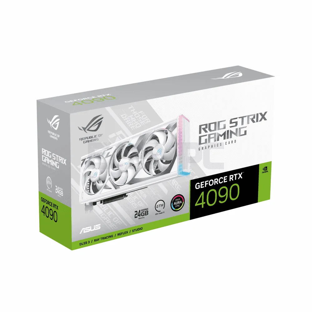 Asus ROG NVIDIA® GeForce RTX 4090 Strix white ROG-STRIX-RTX4090-24G-WHITE 24gb 384bit gddr6x videocard