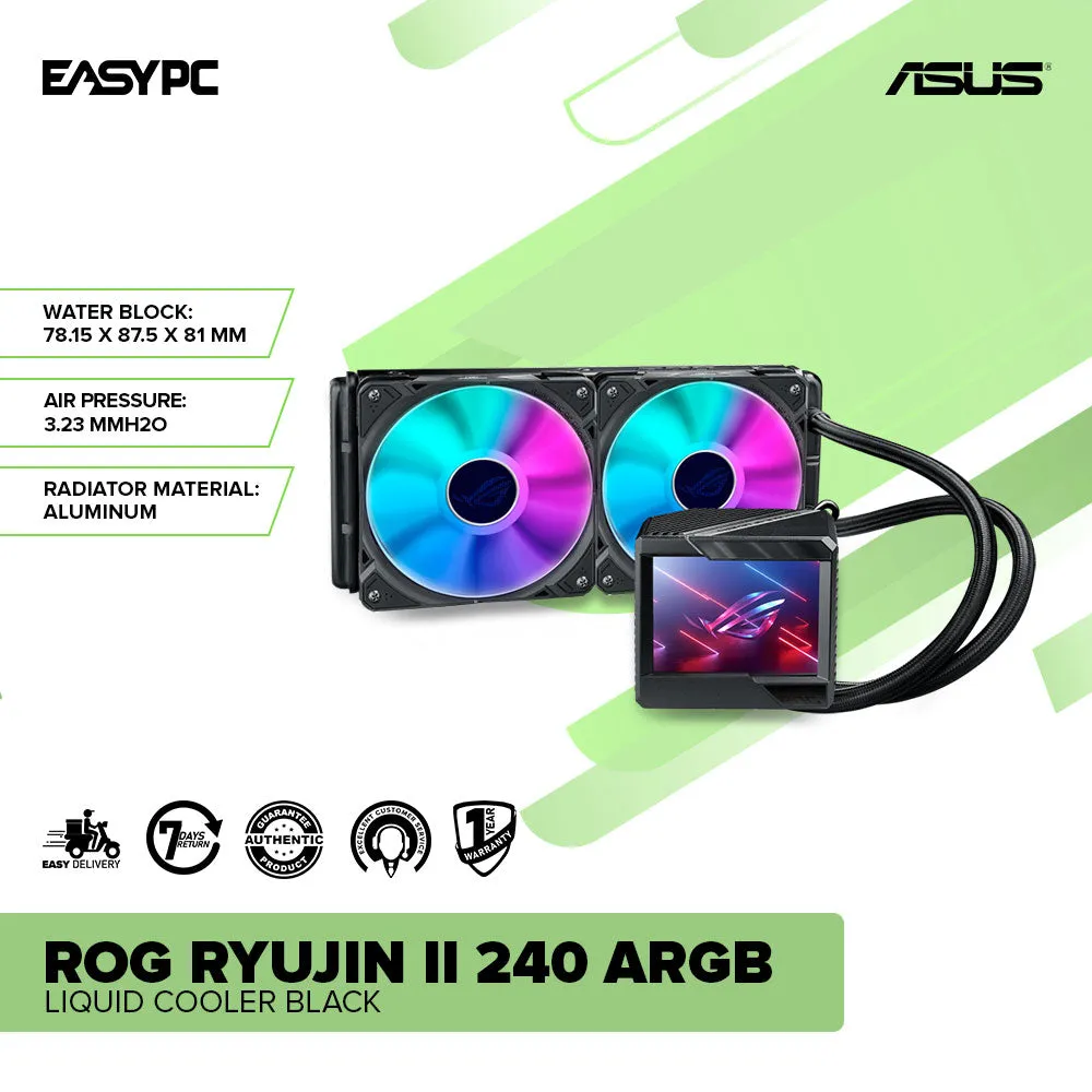 Asus ROG RYUJIN II 240 ARGB Liquid Cooler Black