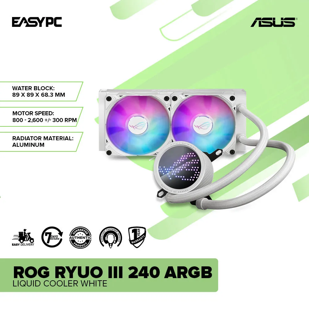 Asus ROG RYUO III 240 ARGB Liquid Cooler White