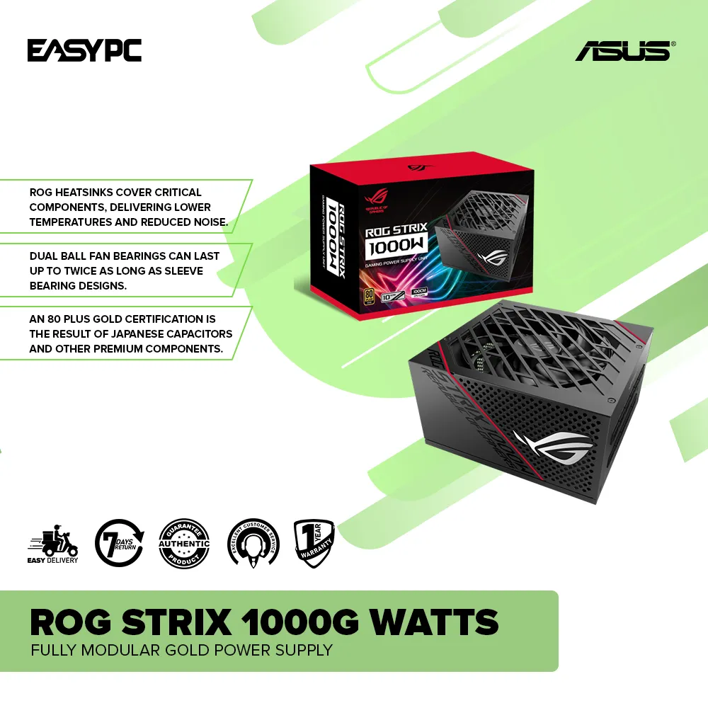 Asus ROG Strix 1000G watts Fully Modular Gold Power Supply