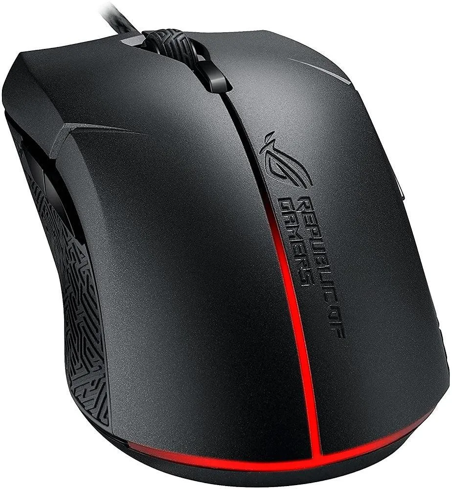 ASUS ROG Strix Evolve Optical Gaming Mouse with Configurable Shape Design for Ideal Grip