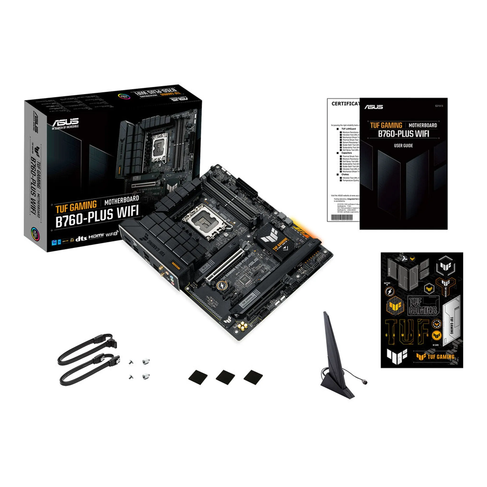 ASUS TUF GAMING B760-PLUS WIFI Gaming Desktop ATX Motherboard - LGA1700 - Intel B760 Chipset