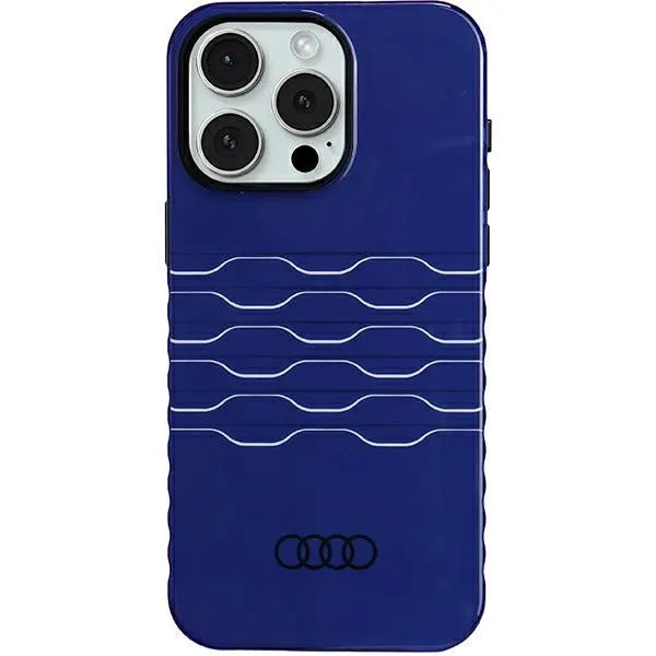 Audi IML Hard Case with MagSafe for iPhone 15 Pro Max 6.7" Blue - AU-IMLMIP15P-A6/D3-BE