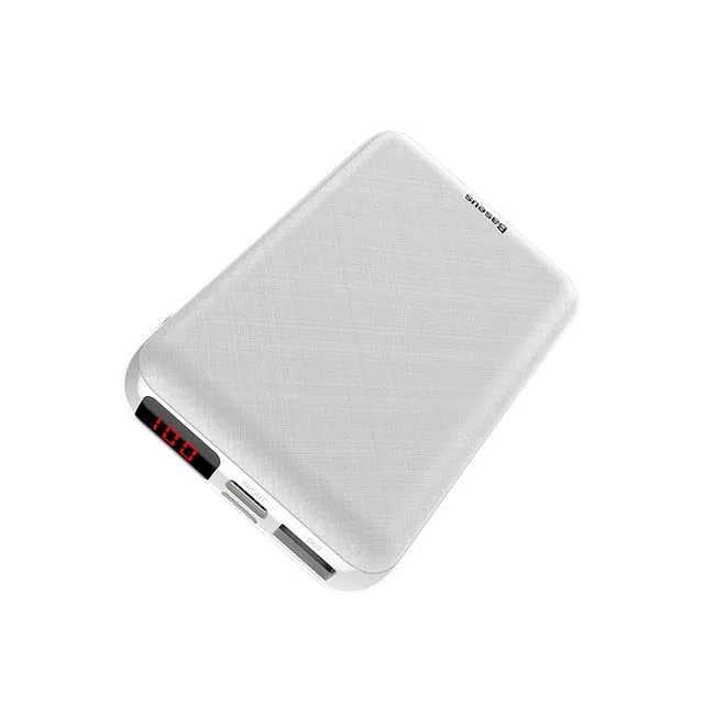 Baseus 10000mAh USB PD 3A Fast Charging Power Bank For iPhone Xs Xs Max USB Charging Powerbank For Samasung Xiaomi Huawei Bank