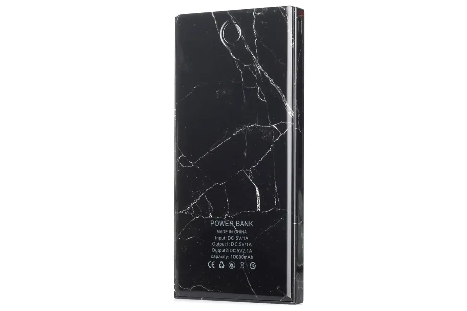 Black Marble Power Bank Charger