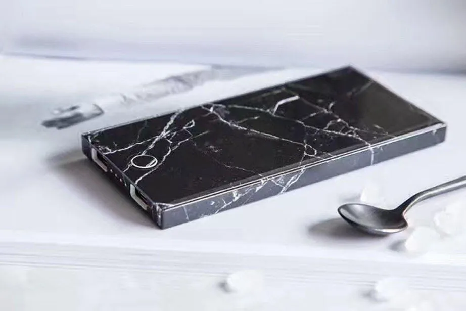 Black Marble Power Bank Charger