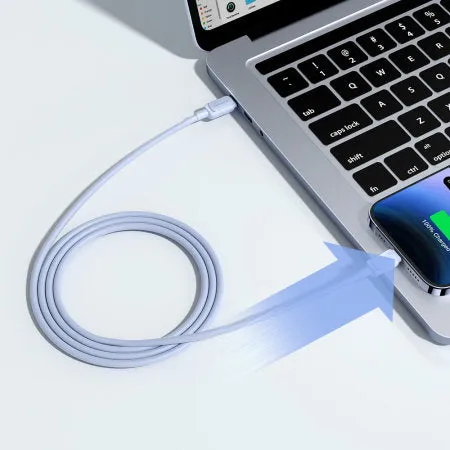 Blue 1.2m USB-C to Lightning Charge and Sync Cable