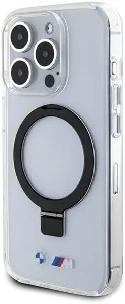 BMW M Series Hardcase with Ring Stand MagSafe for iphone 15 Pro 6.1" Clear - BMHMP15LURST