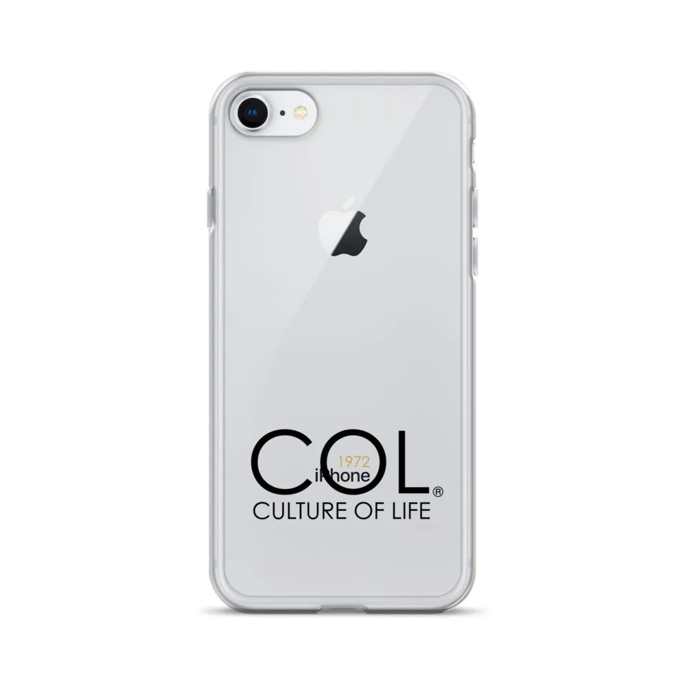 Clear COL logo Case for iPhone®