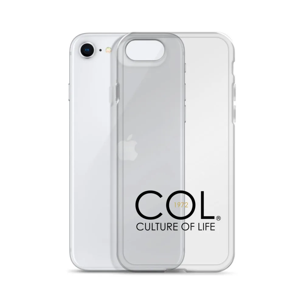 Clear COL logo Case for iPhone®