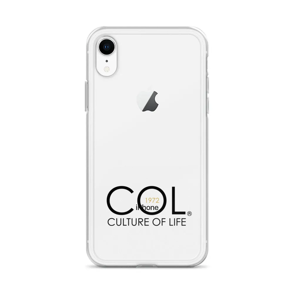 Clear COL logo Case for iPhone®