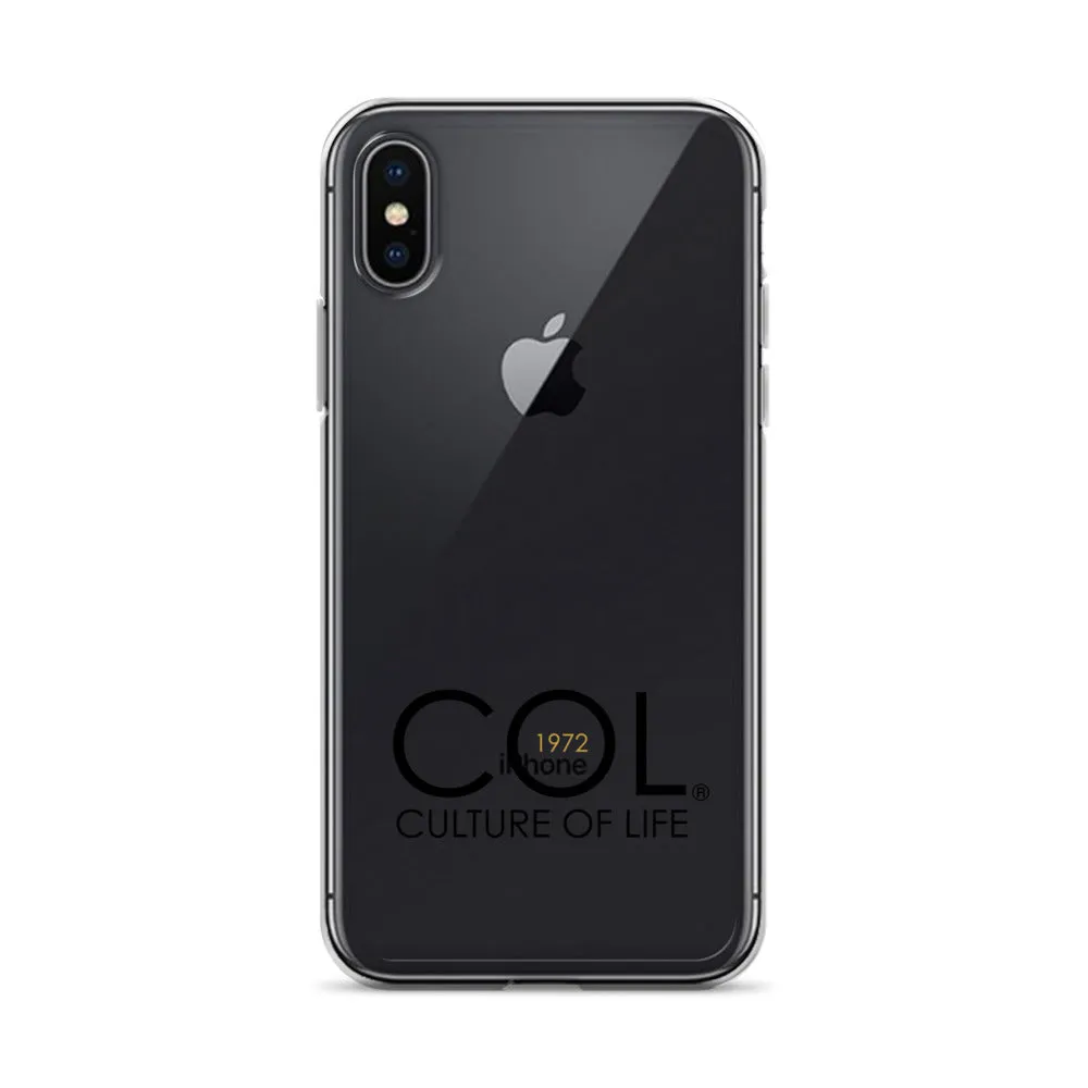 Clear COL logo Case for iPhone®