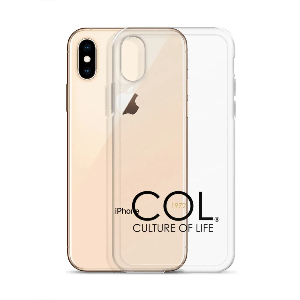 Clear COL logo Case for iPhone®