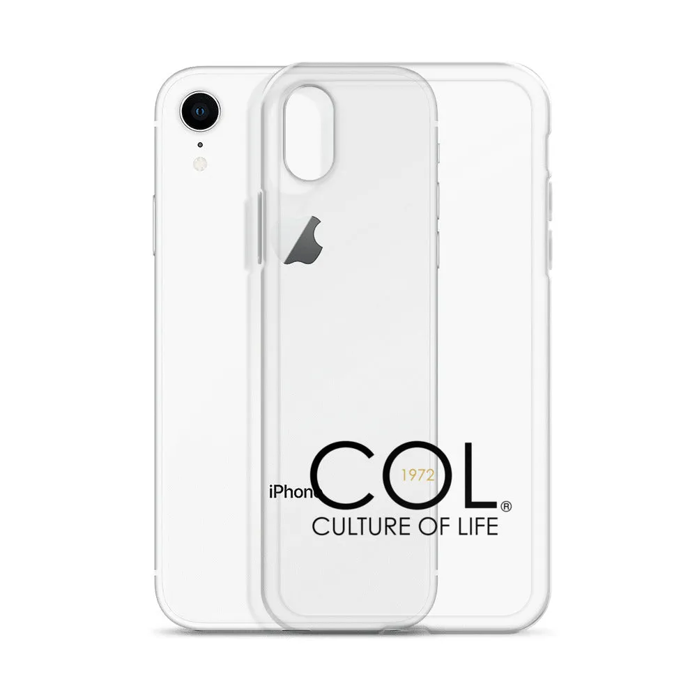 Clear COL logo Case for iPhone®