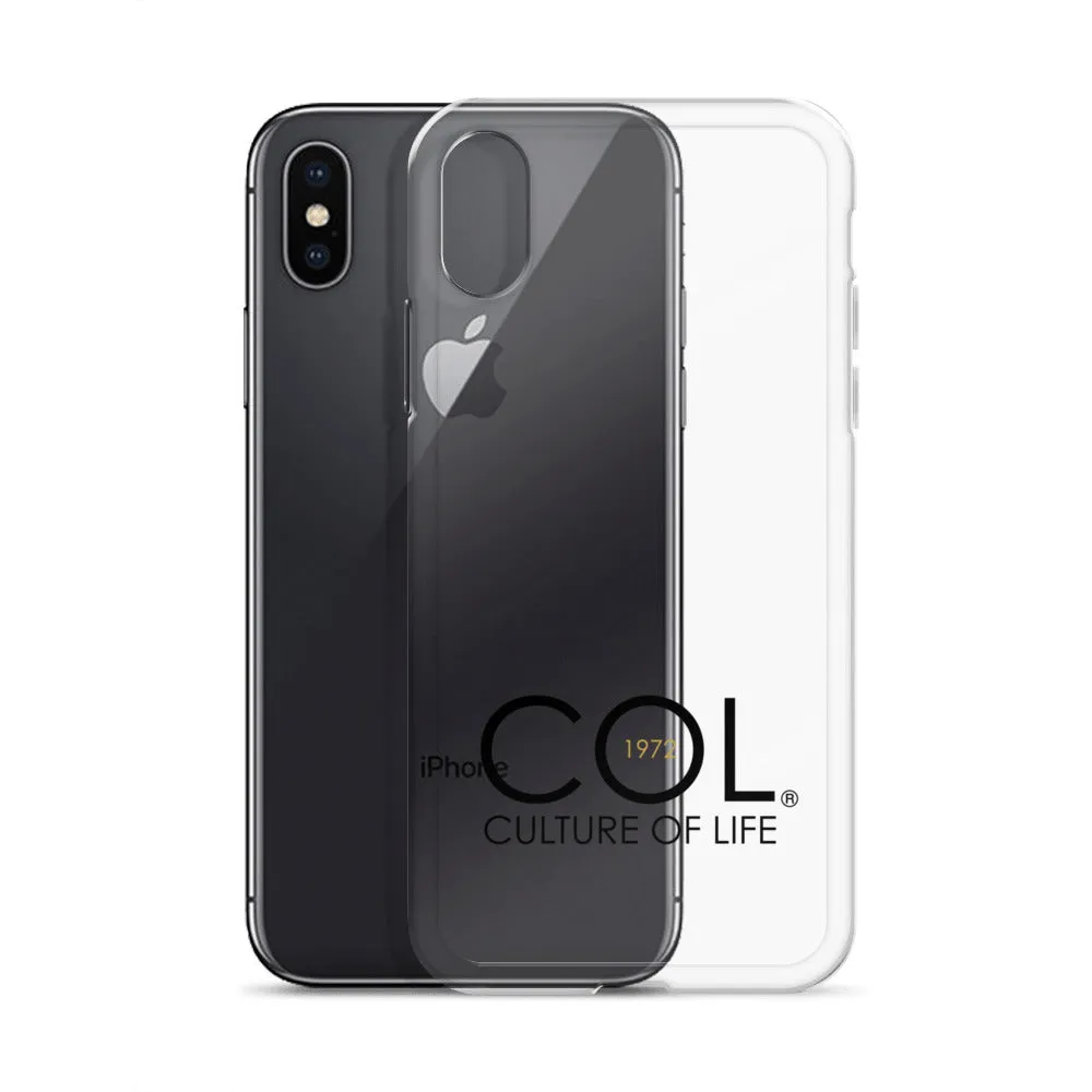 Clear COL logo Case for iPhone®