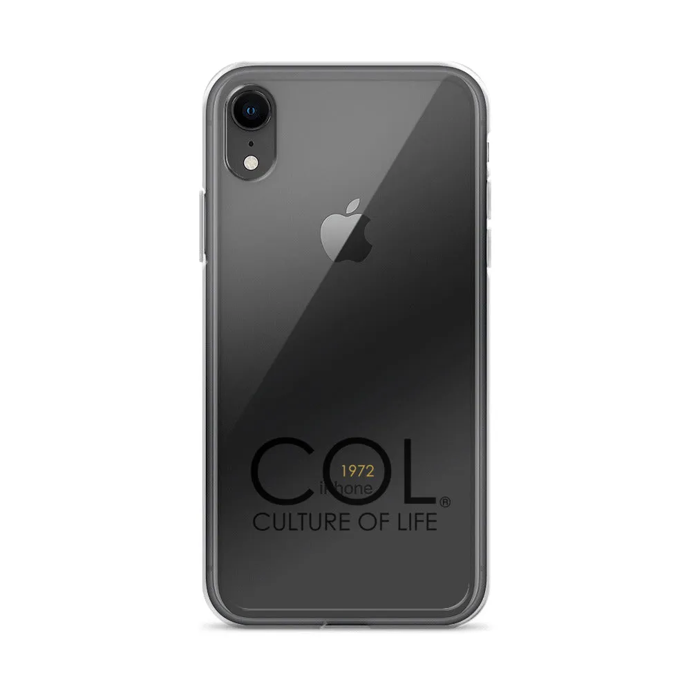 Clear COL logo Case for iPhone®