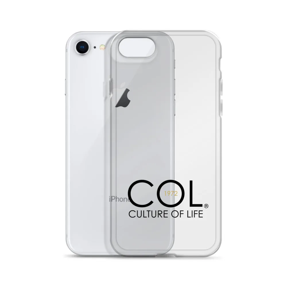 Clear COL logo Case for iPhone®