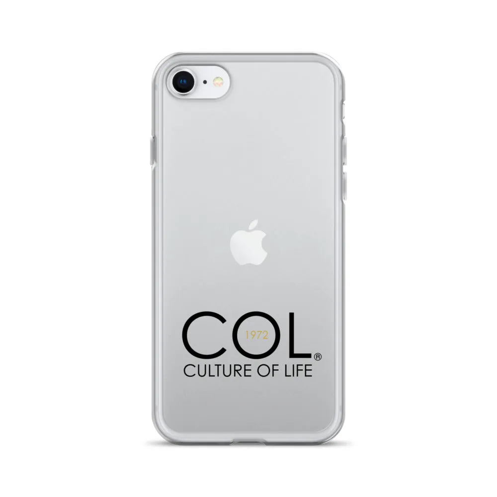 Clear COL logo Case for iPhone®