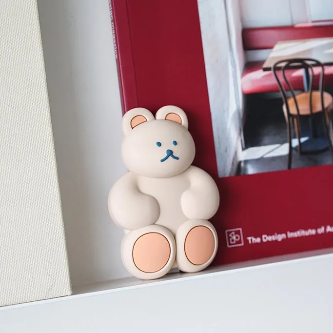 Cute Bear Griptok Cellphone Holder Tablet Stand soft Silicone 3 Step