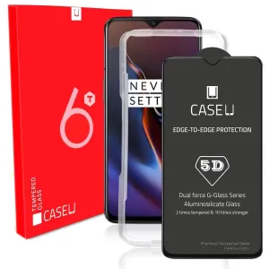 Edge-to-Edge Full Adhesive Tempered Glass with Applicator (OnePlus 6T)