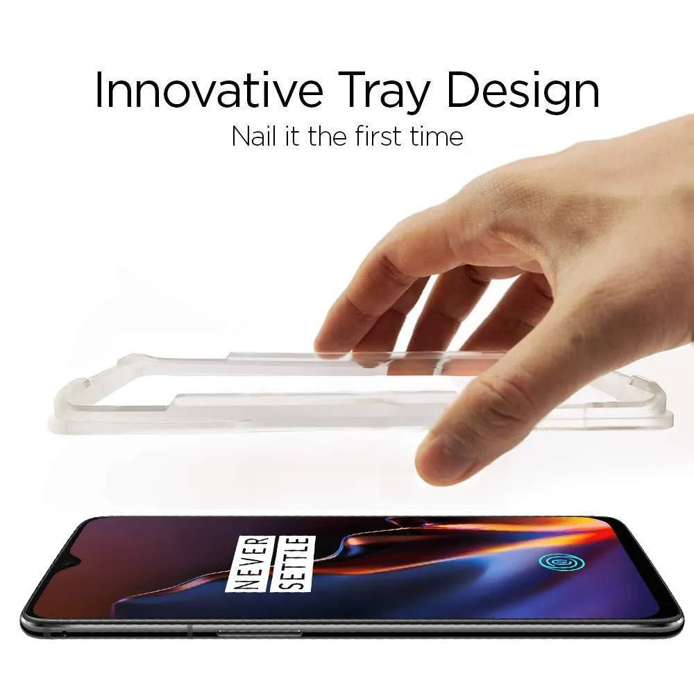 Edge-to-Edge Full Adhesive Tempered Glass with Applicator (OnePlus 6T)