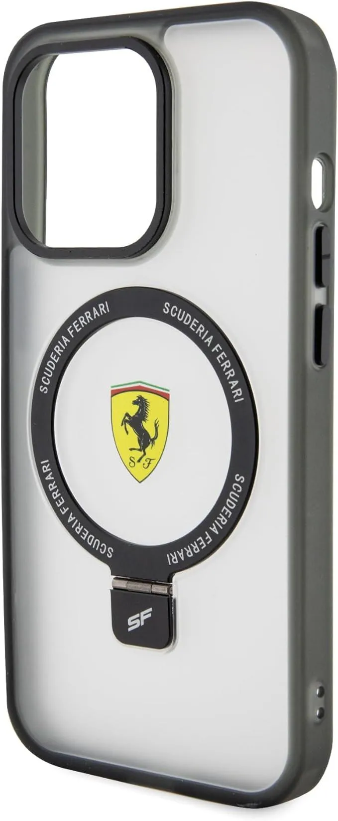 Ferrari Hardcase for iphone 15 Pro Max 6.7" with MagSafe & Ring Stand Transparent - FEHMP15LUSCAH