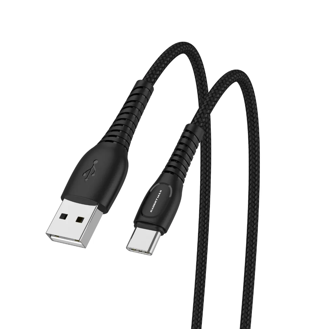 GADGET MAX GMC1221 USB TO TYPE-C CABLE (3A) (1M) - ‌BLACK