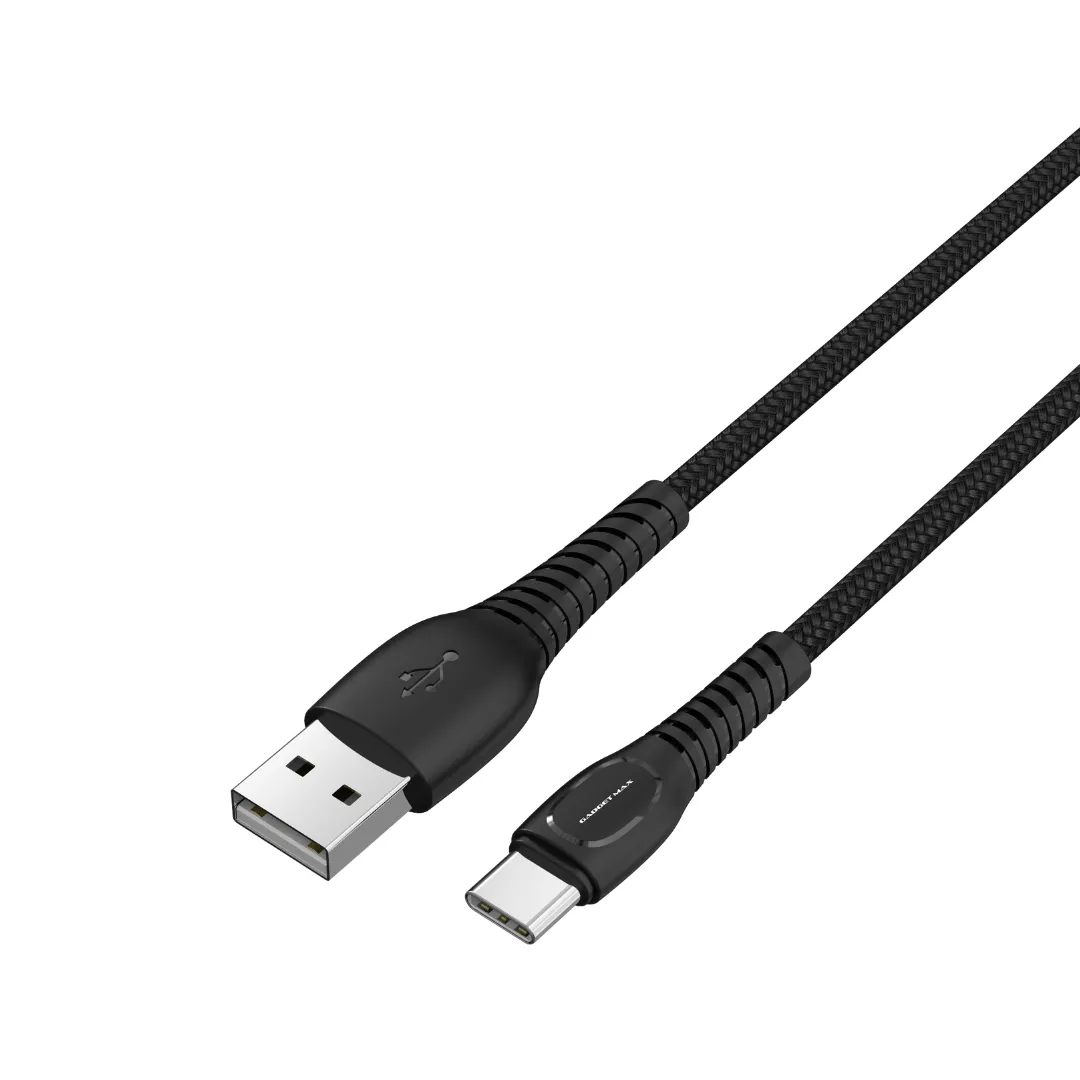 GADGET MAX GMC1221 USB TO TYPE-C CABLE (3A) (1M) - ‌BLACK