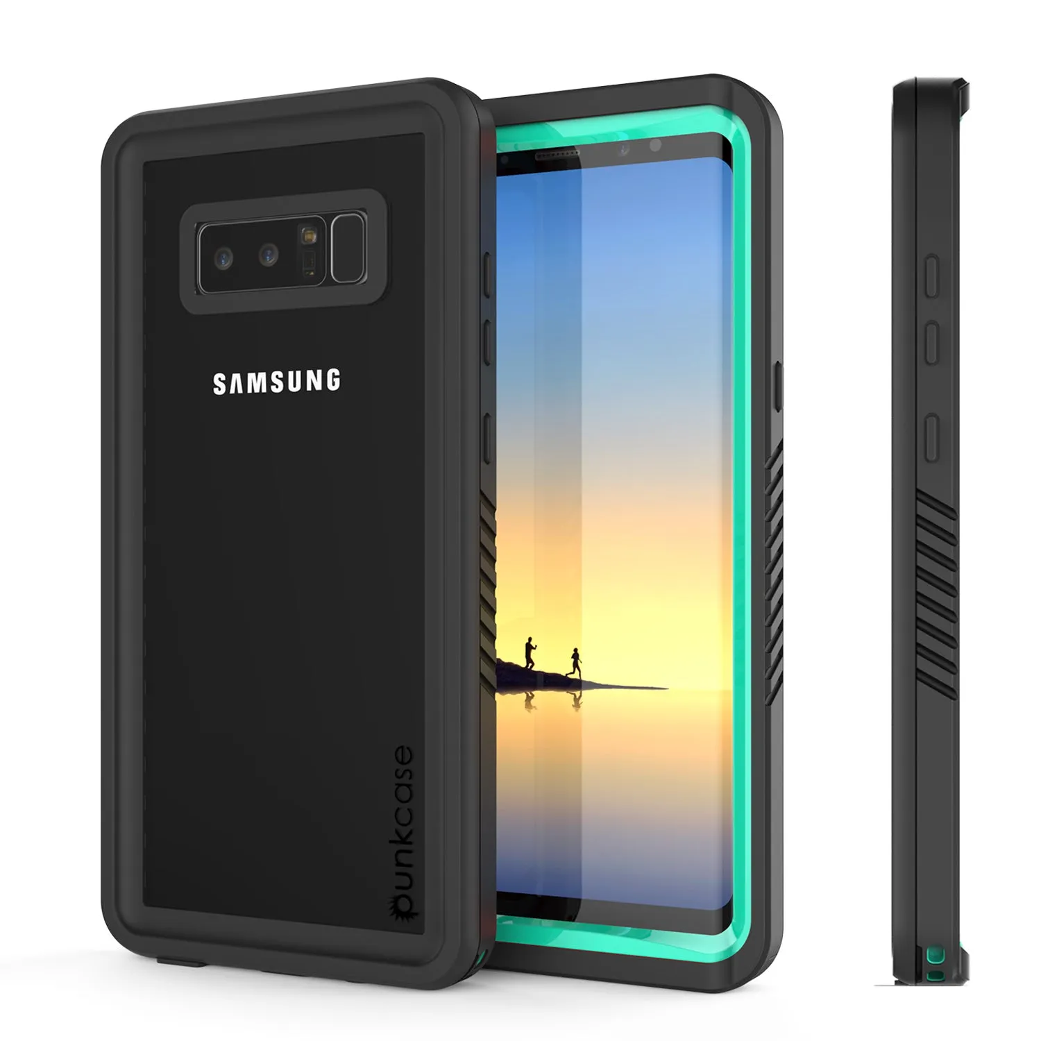 Galaxy Note 8 Anti-Shock Screen Protector Slim-Fit Case [Teal]