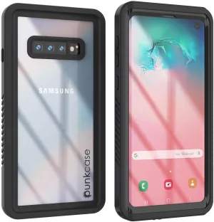 Galaxy S10 Water/Shockproof With Screen Protector Case [Black]