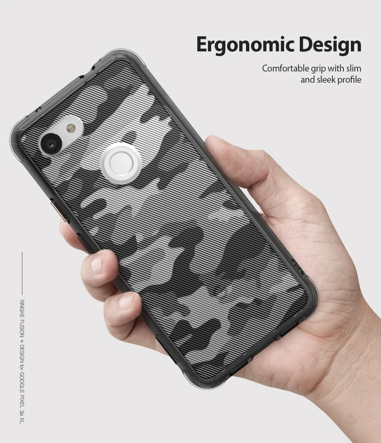 Google Pixel 3a XL Back Cover Case | Fusion Design - Camo Black