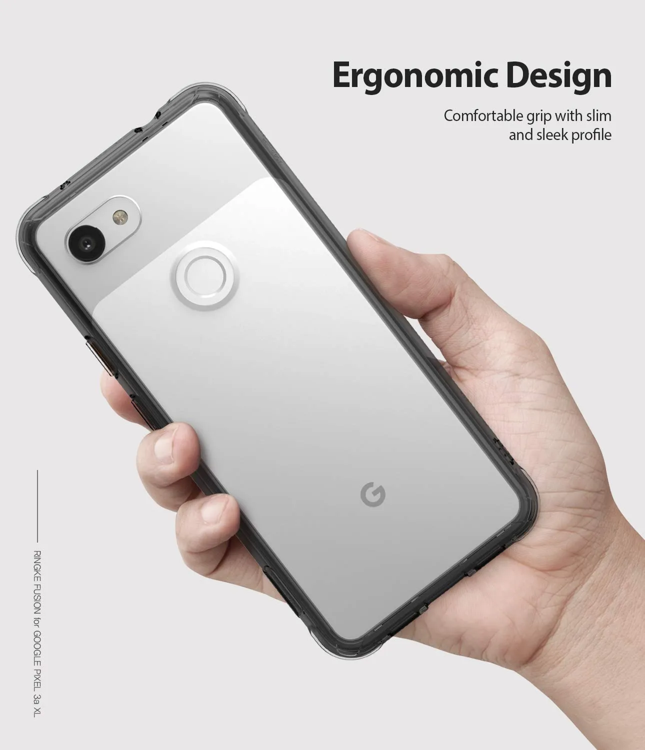 Google Pixel 3a XL Back Cover Case | Fusion - Smoke Black