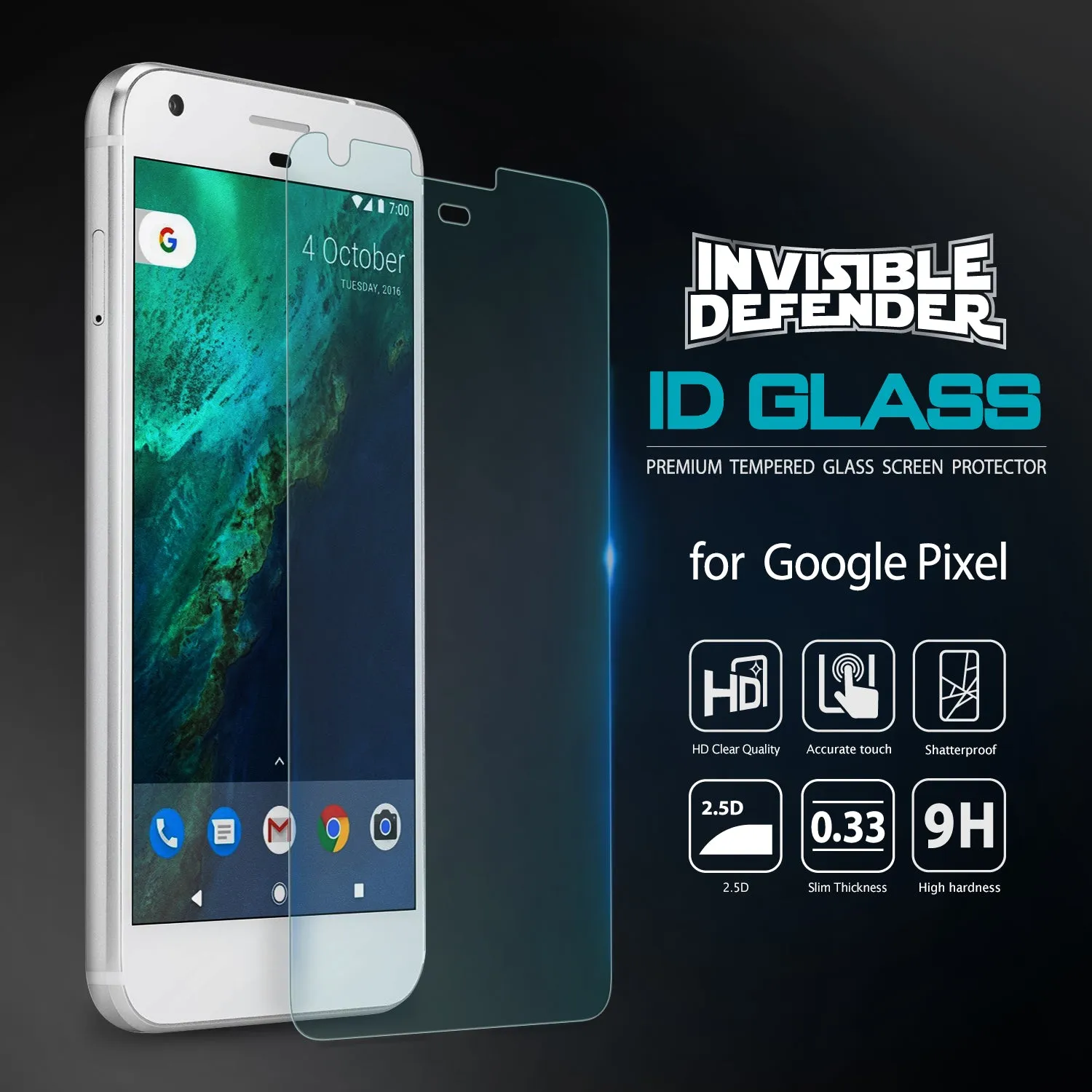 Google Pixel Screen Protector | Invisible Defender Glass