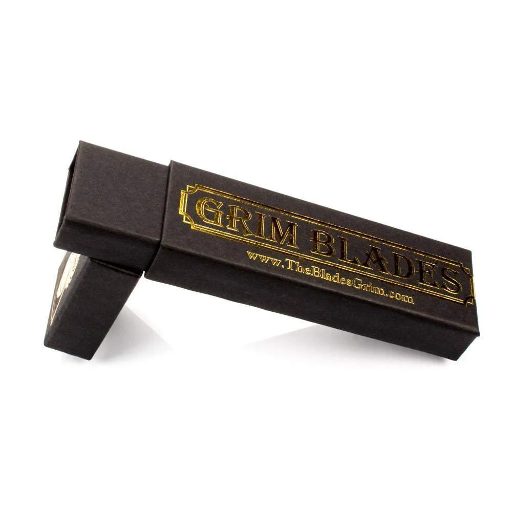 Grim Blades 6/8" Square Tip with Luxury Shave Kit