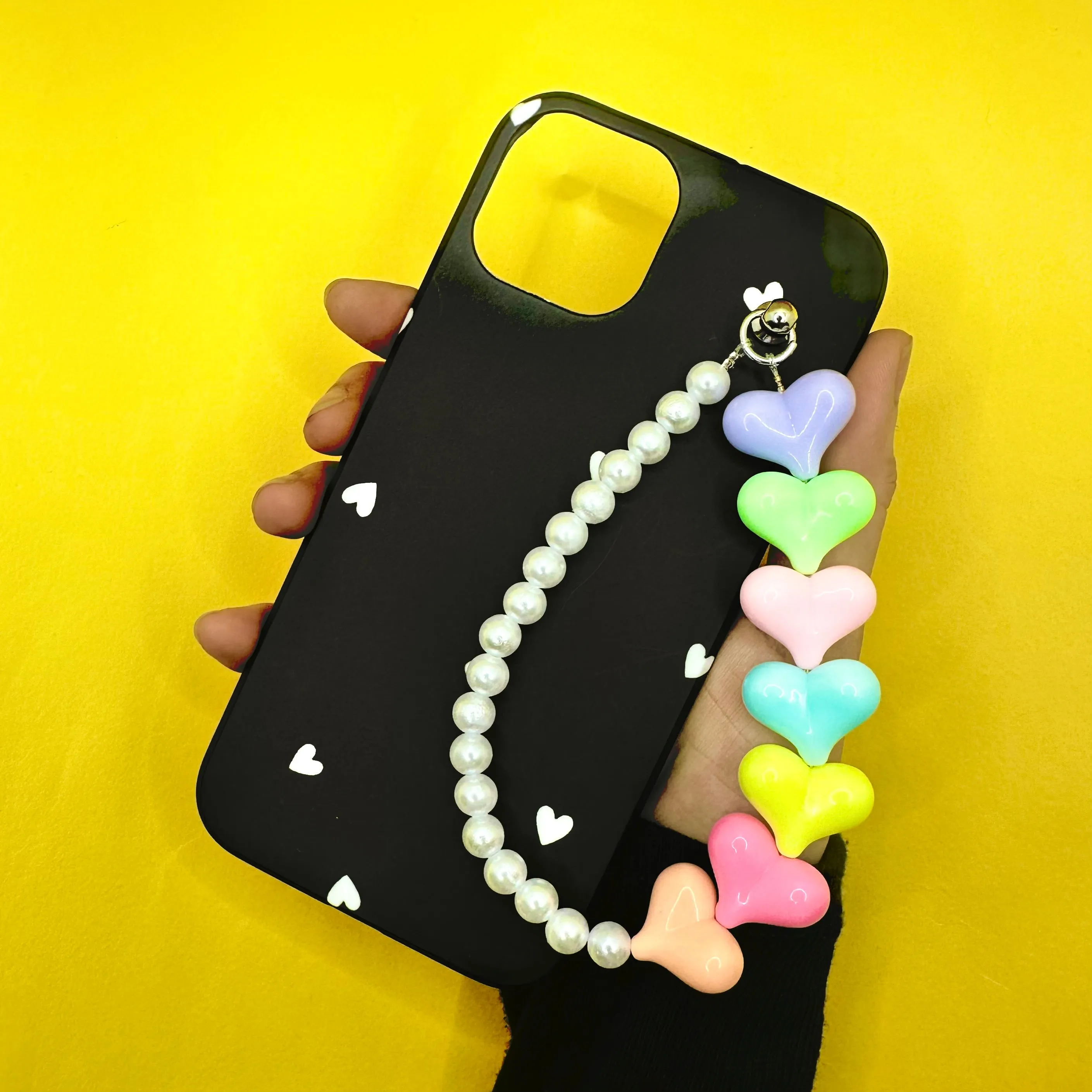 Heart Glow Heart Fall Chain Phone Cover