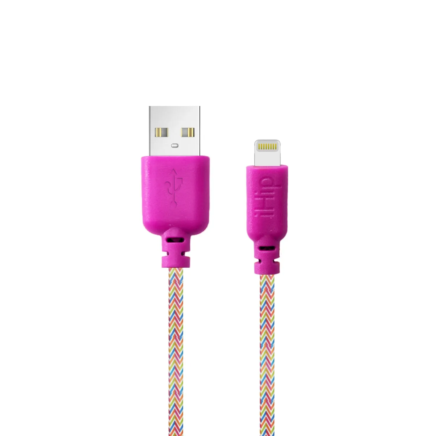 iHip 6ft Braided Lightning Charging Cable for iPhone