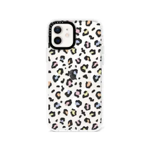 iPhone 12 Colourful Leopard Glitter Phone Case Magsafe Compatible