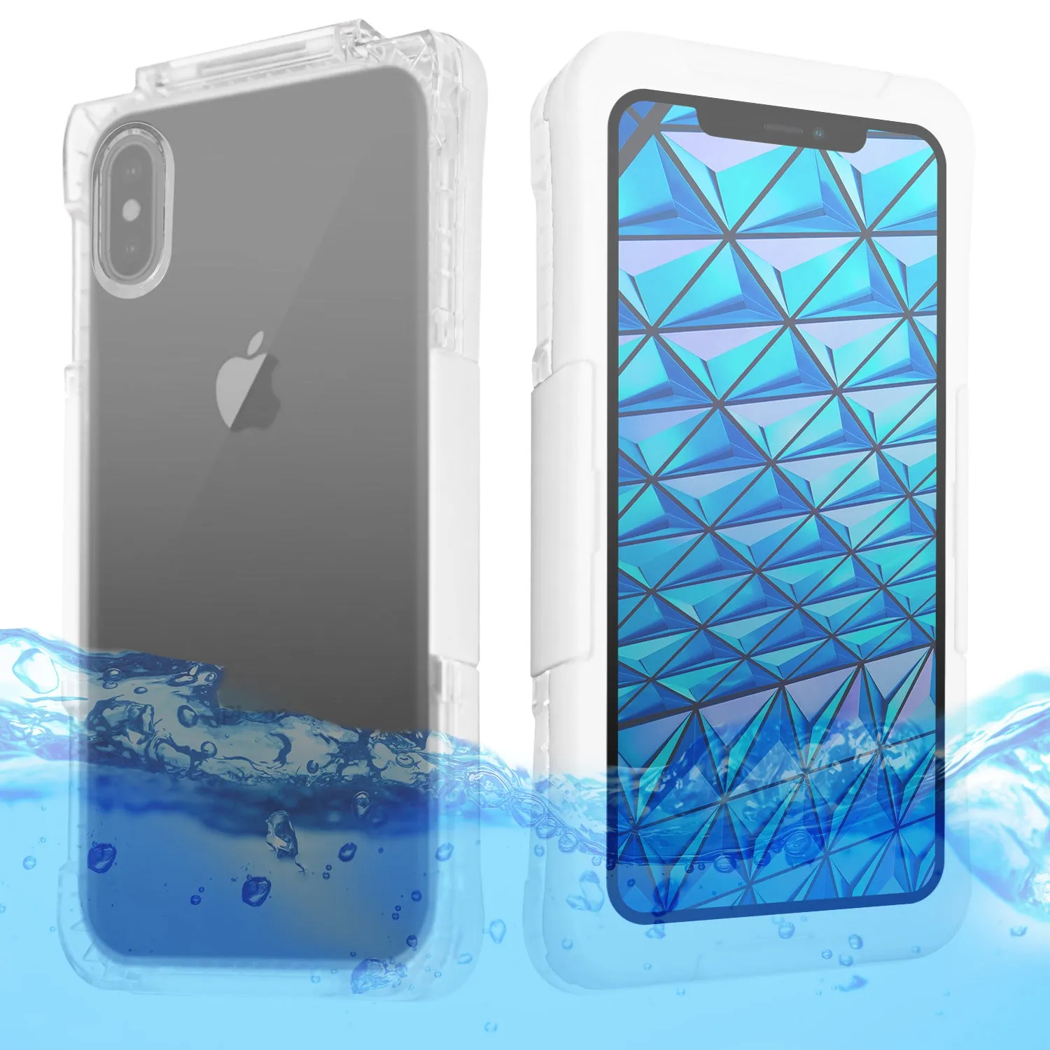 iPhone XS Max Case - Waterproof with Neck Strap