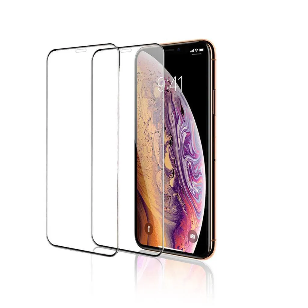 iPhone XS Max Screen Protector - 2 Pack, Clear Tempered Glass