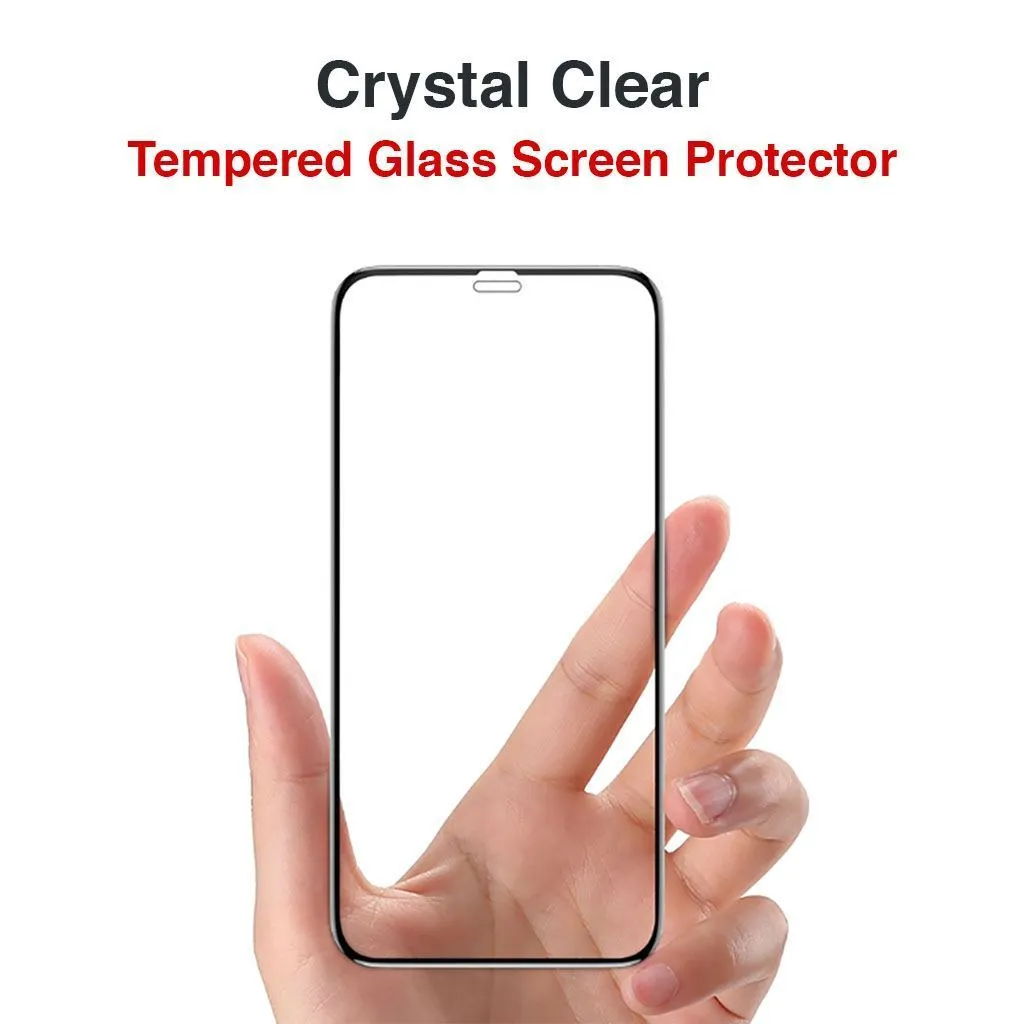 iPhone XS Max Screen Protector - 2 Pack, Clear Tempered Glass